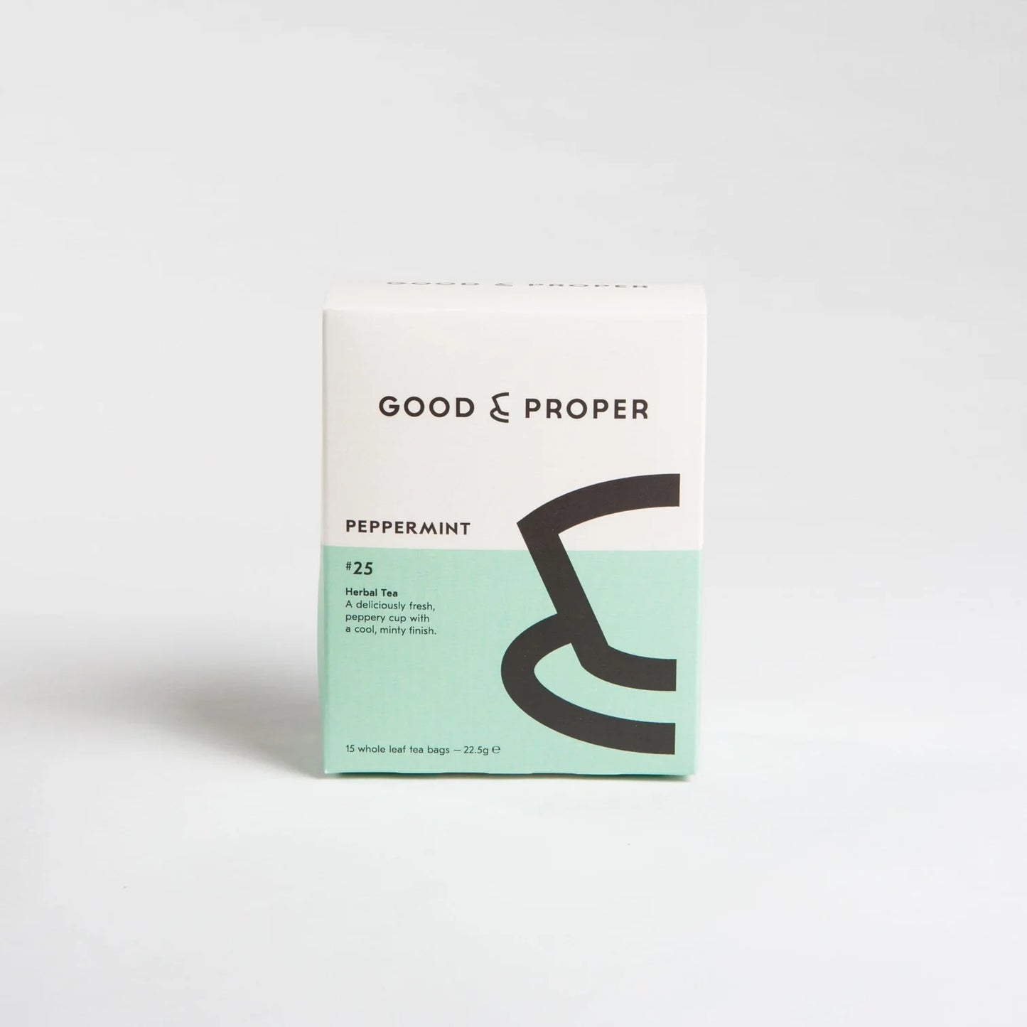 GOOD & PROPER PEPPERMINT HERBAL TEA - 15 TEA BAGS